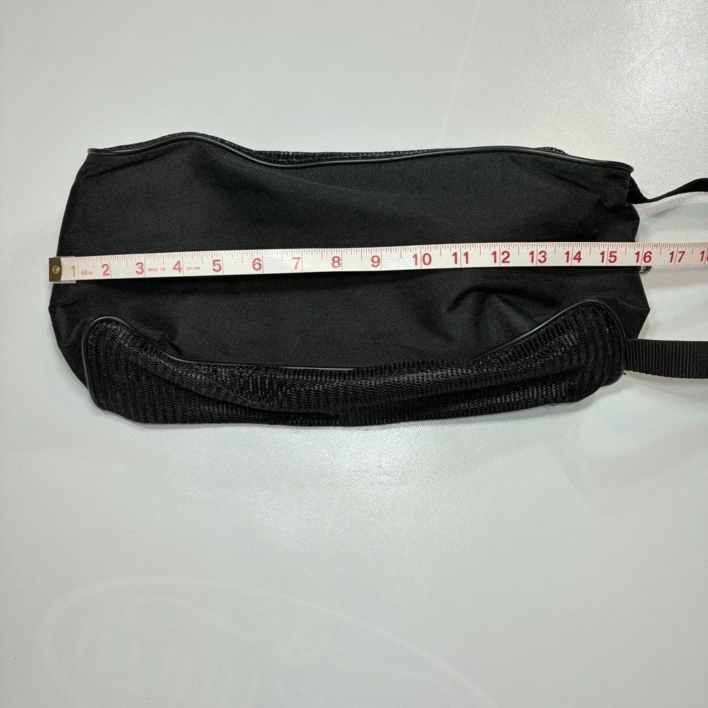 Golf Shoe Bag Black Zipper Carry Case Travel Organizer Waterproof Lined